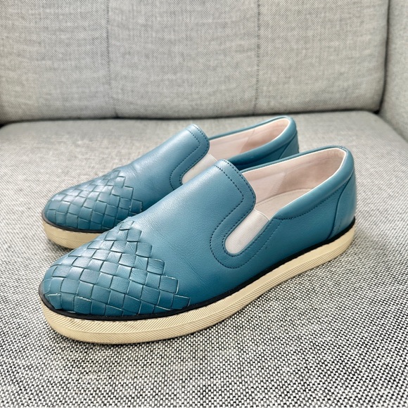 Bottega Veneta Intrecciato Leather Loafers - Picture 1 of 12